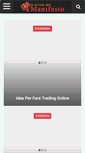 Mobile Screenshot of larivistadelmanifesto.it