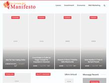 Tablet Screenshot of larivistadelmanifesto.it